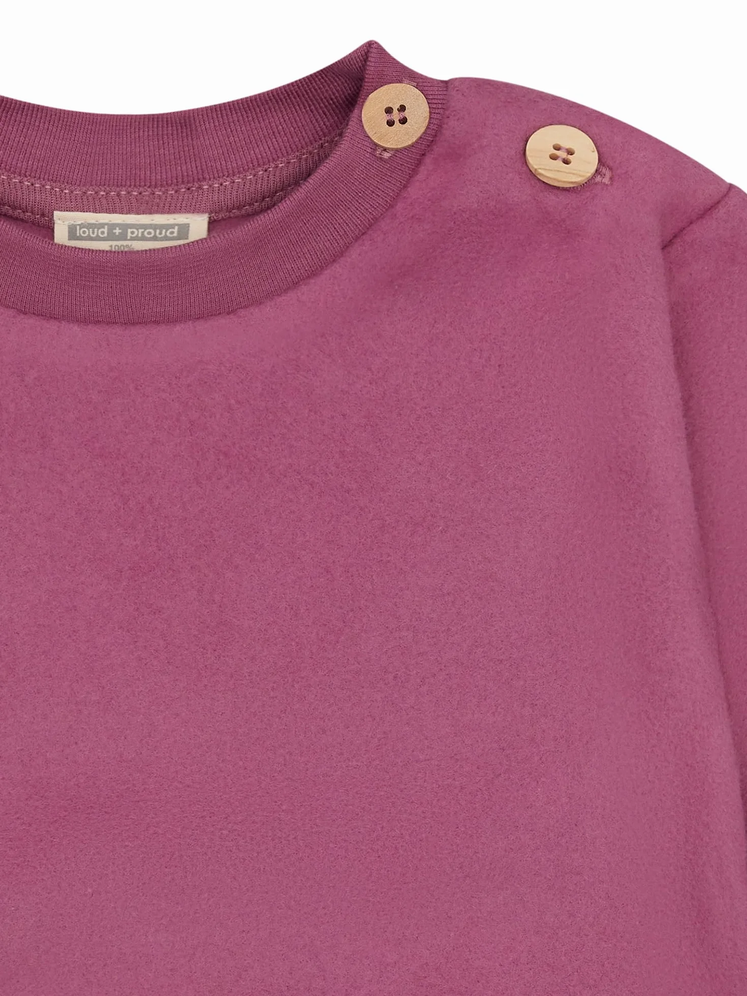 loud + proud Bluza sportowa Dziewczynki Fleece, Gots Zertifiziert