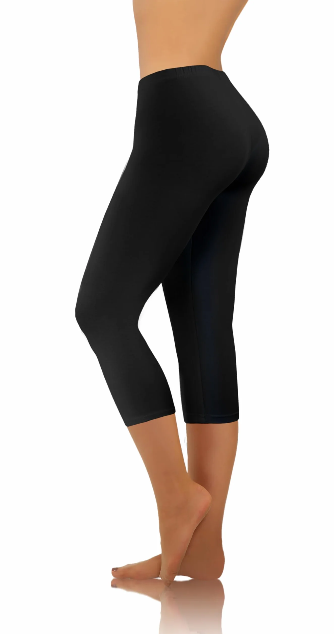 sesto senso Legginsy z wiskozy dla kobiet 3/4 długie spodnie do fitnessu, spodnie sportowe, kolorowe, do jogi