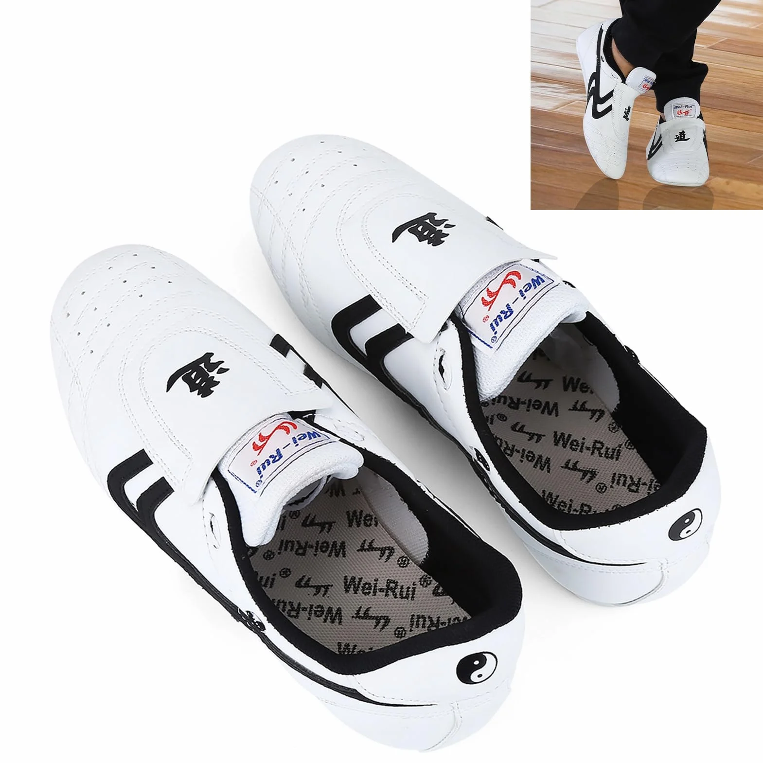 Alomejor Taekwondo buty do sztuk walki, trampki, boks, karate, Kung Fu, Tai Chi, czarne paski, trampki, lekkie