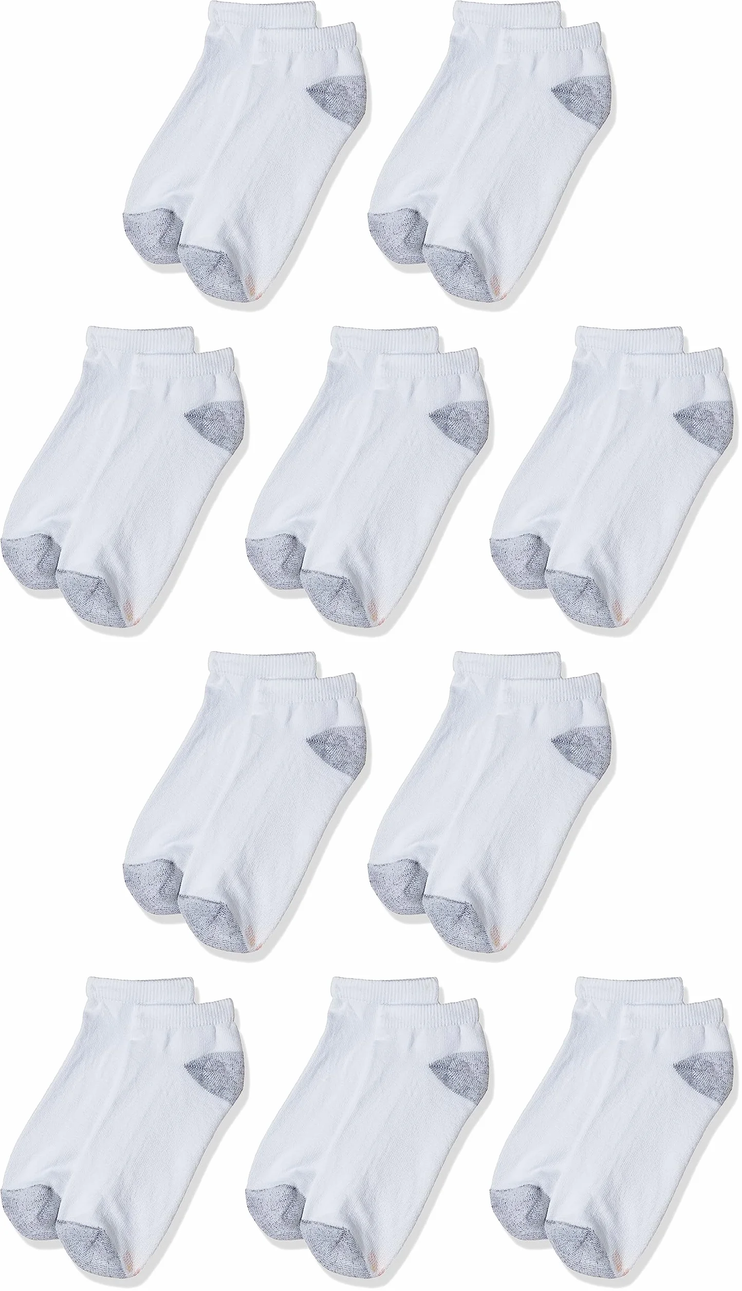 Hanes Skarpety Value Pack, Low Cut miękkie skarpety odprowadzające wilgoć, 10 szt Kobiety Socks Value Pack, Low Cut Soft Moisture-wicking Socks, 10-packs (10 w zestawie)