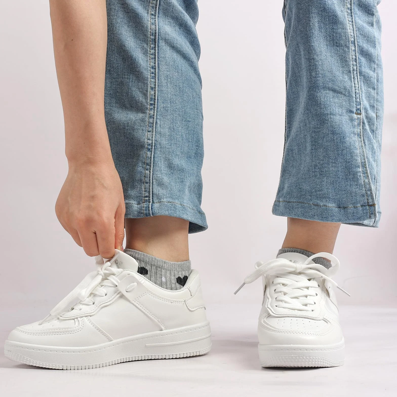 Skarpety damskie do sneakersów 35-38 39-42, 10 par bawełnianych krótkich skarpet dziewczęcych, wielokolorowe skarpety do sneakersów, kolorowe skarpety damskie z kropkami w paski, Niebieski zestaw., 35