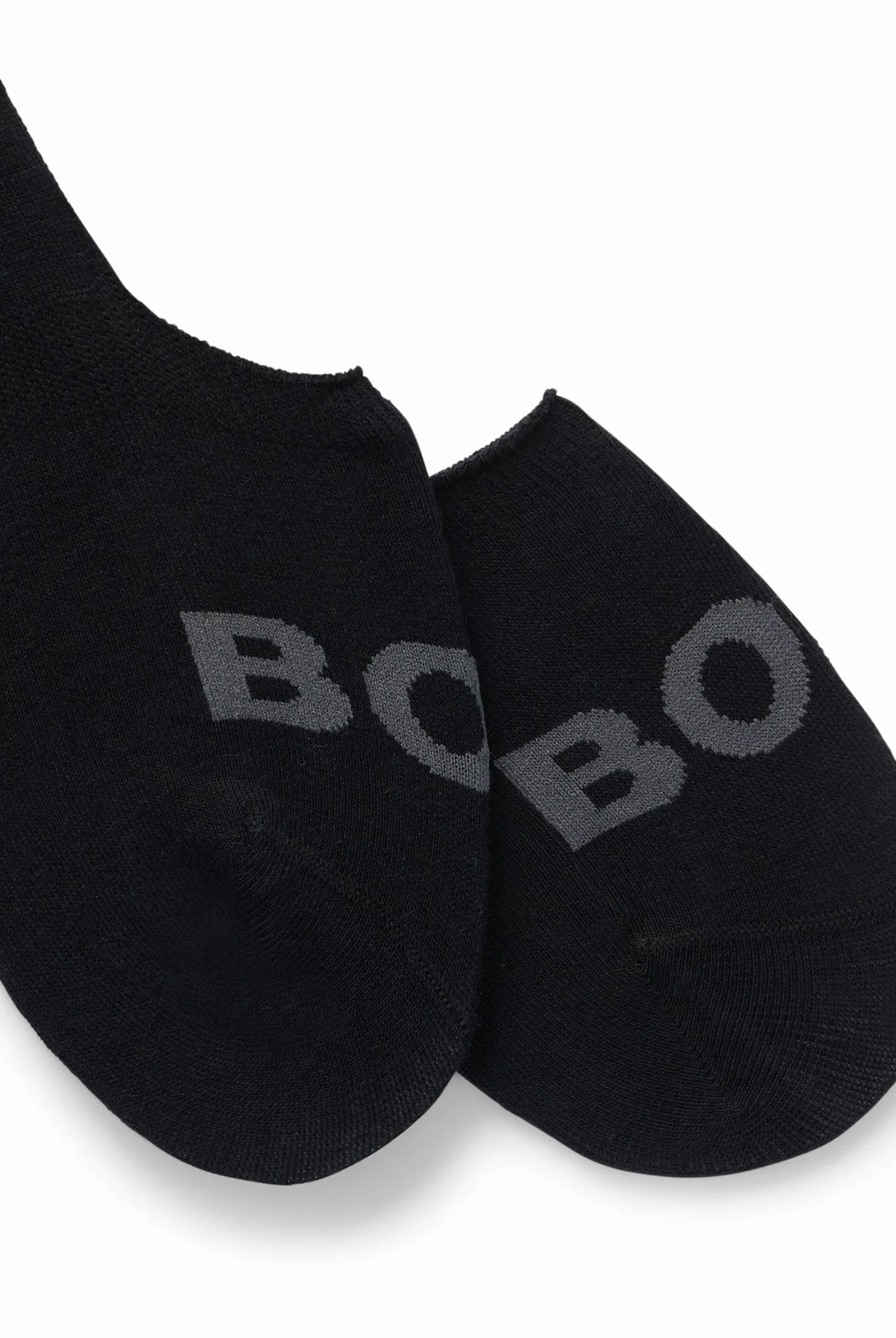BOSS Męskie stopki 2P SL Uni Logo CC z logo, dwupak, czarny (Black1), 45-46 EU