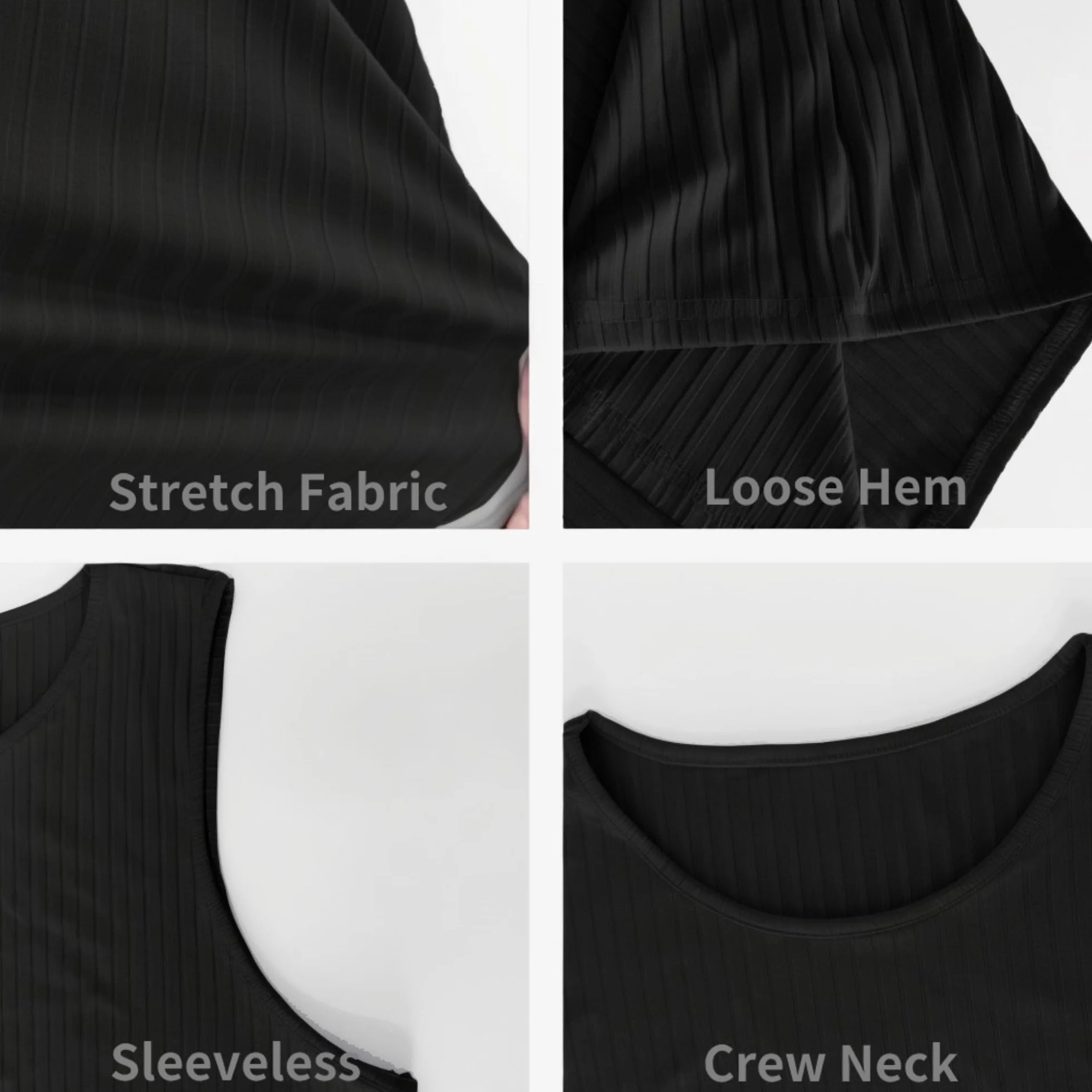 PINSPARK Męski tank top, prążkowana koszulka mięśniowa, bez rękawów, koszulka sportowa, szybkoschnąca, krój slim fit, koszulka na lato
