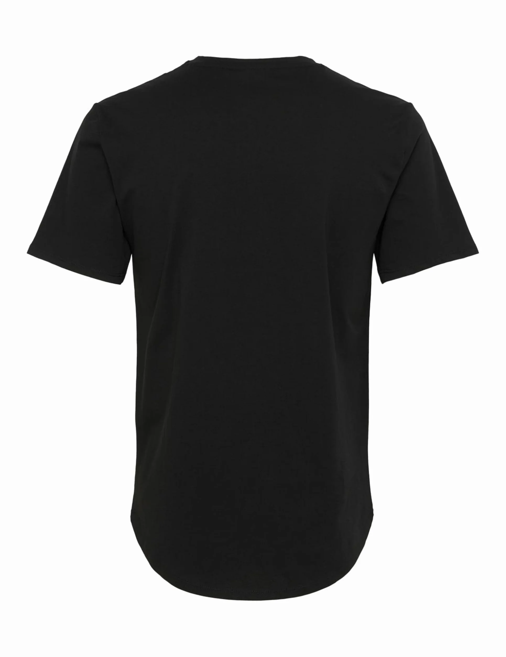 ONLY & SONS Męski T-shirt z długim wycięciem pod szyją
