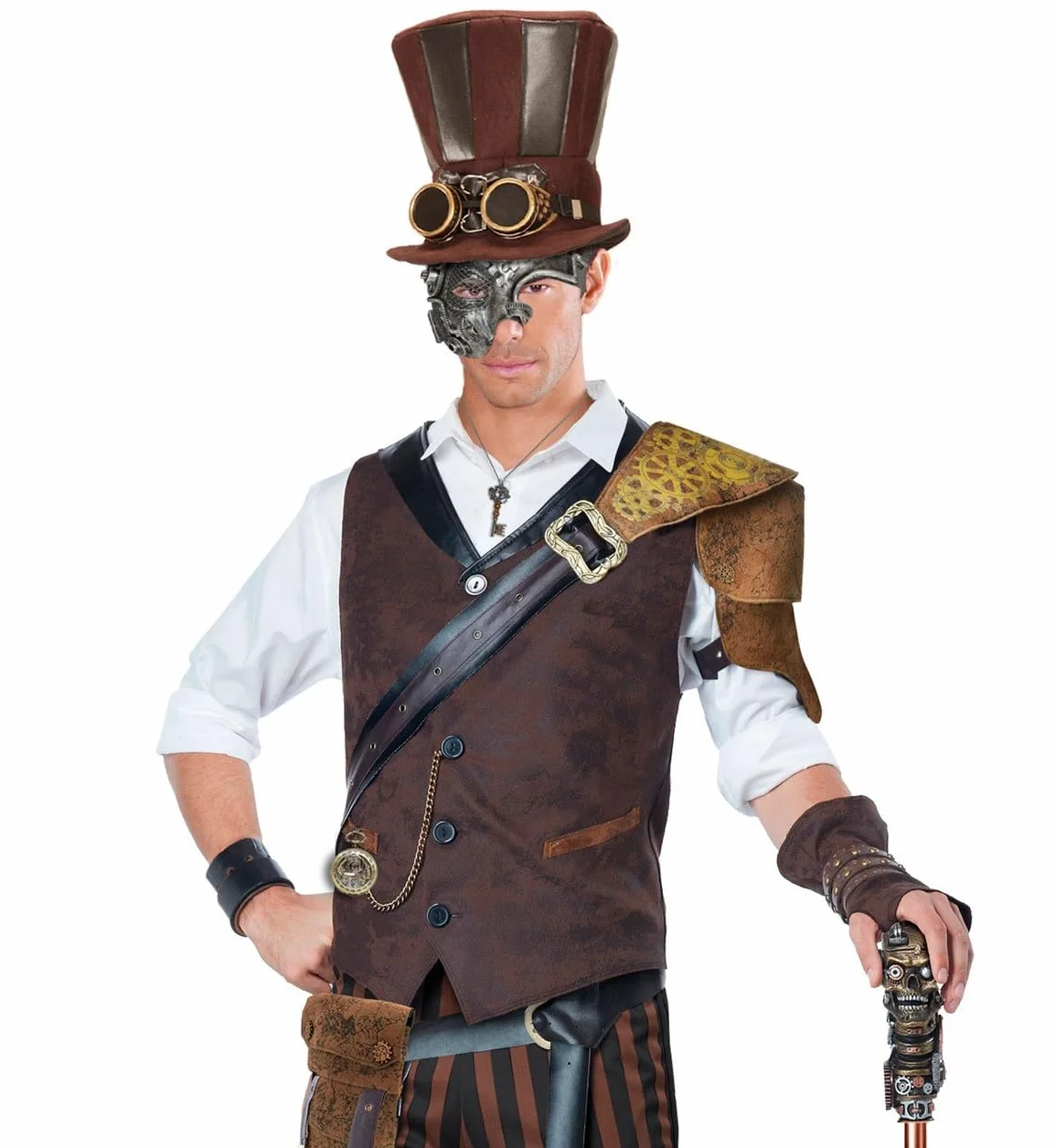 W WIDMANN MILANO Party Fashion - Półmaska steampunkowa, bal maskowy, impreza tematyczna, karnawał