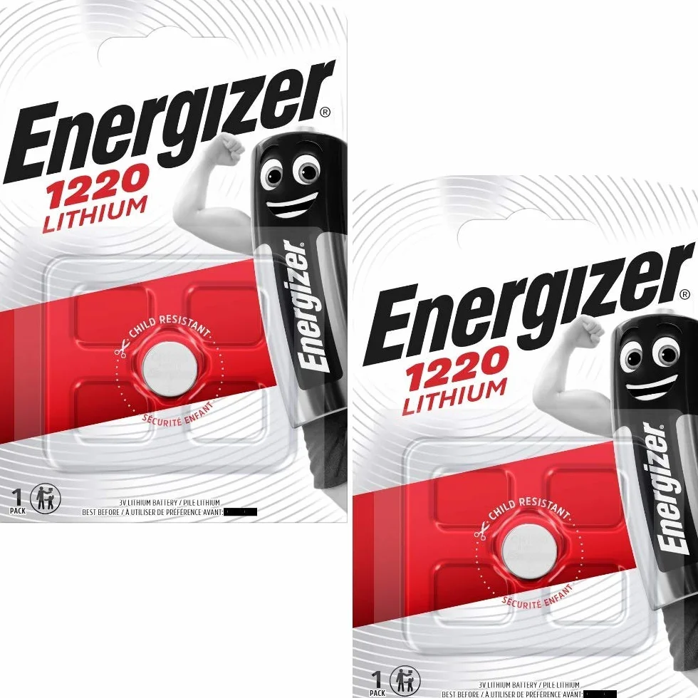 Energizer Baterie litowe CR1220, 3 V, 2 sztuki