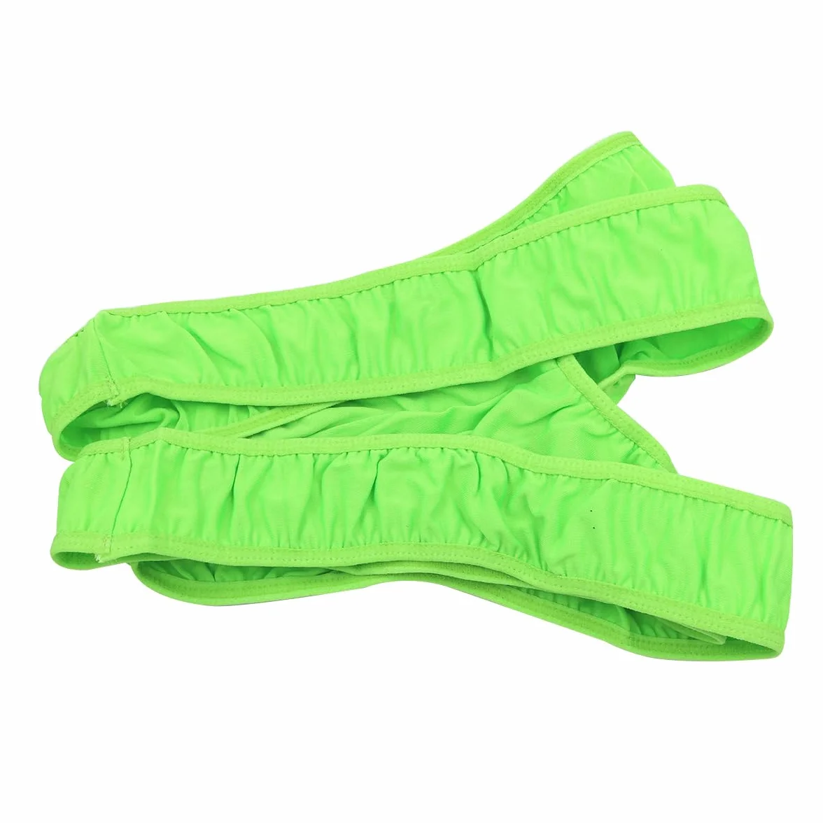 V-Shaped Suspender Thong Swimsuit Men's V-Back Sexy Suspender Swim Body Men's Novelty Stag Fancy Dress Costume (zielony)