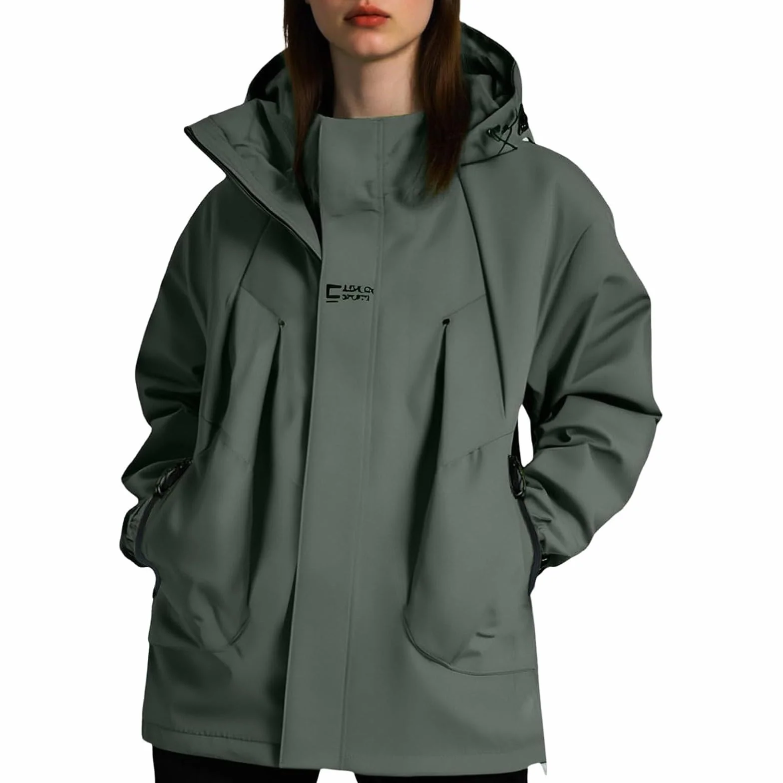 Wodoodporne kurtki damskie z kapturem lekkie płaszcze przeciwdeszczowe damska jesienna kurtka wiatrówka funkcjonalny plus size płaszcz przeciwdeszczowy z kapturem outdoorowa kurtka sportowa spacery