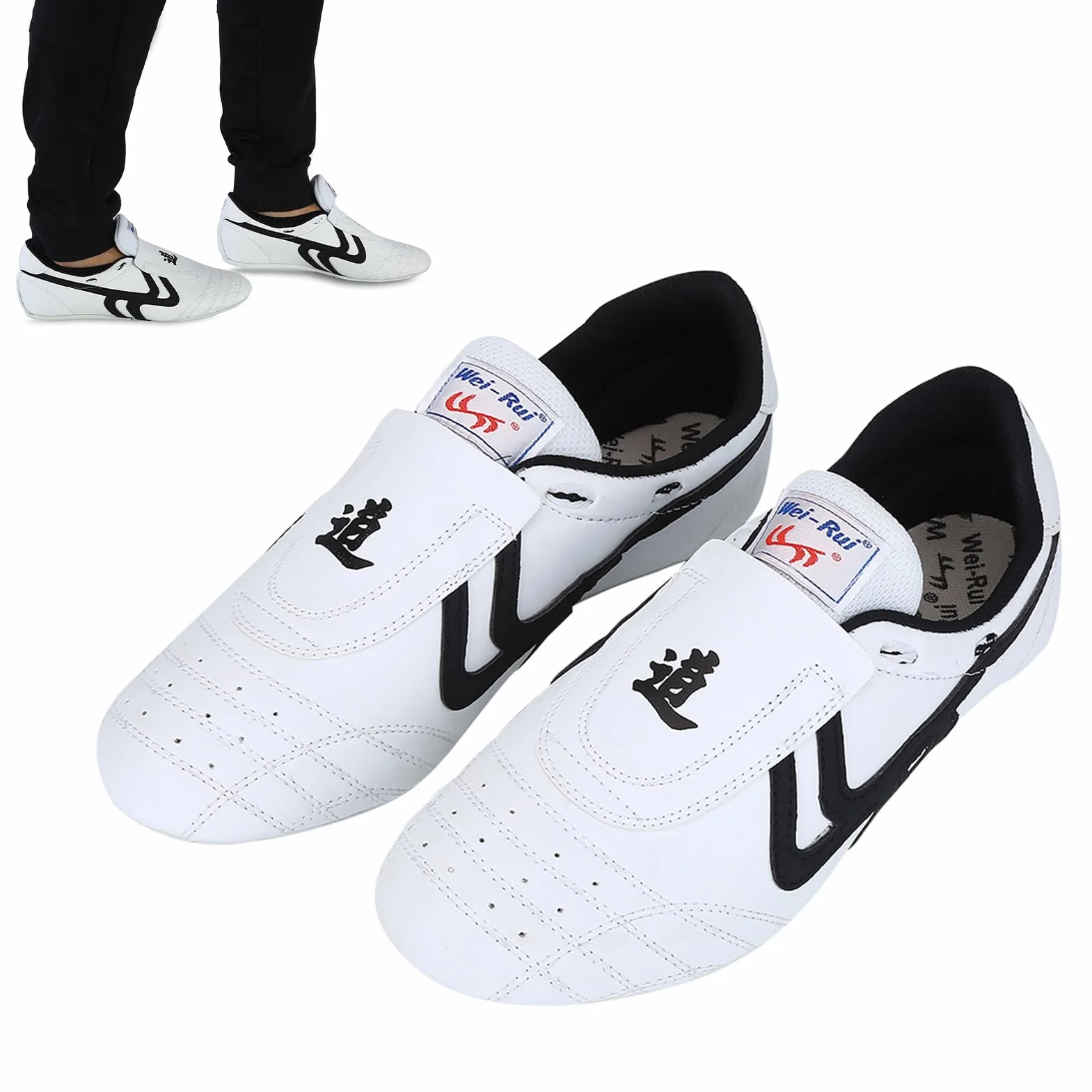 Alomejor Taekwondo buty do sztuk walki, trampki, boks, karate, Kung Fu, Tai Chi, czarne paski, trampki, lekkie