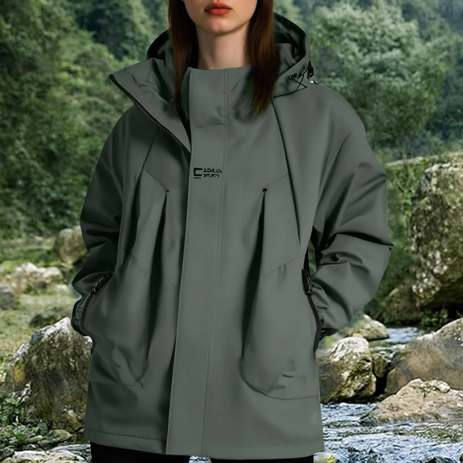 Wodoodporne kurtki damskie z kapturem lekkie płaszcze przeciwdeszczowe damska jesienna kurtka wiatrówka funkcjonalny plus size płaszcz przeciwdeszczowy z kapturem outdoorowa kurtka sportowa spacery