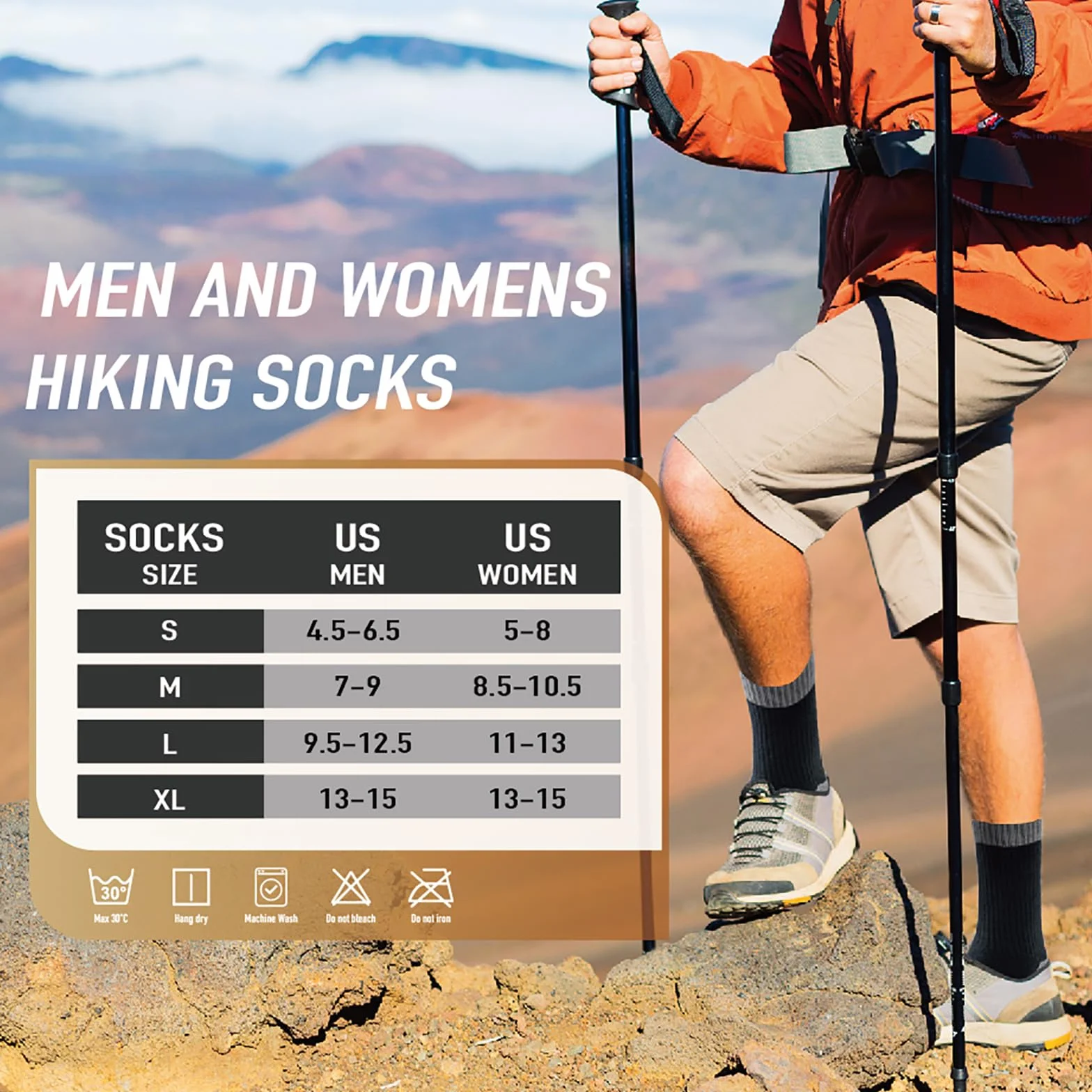 Niorasen Męskie Skarpety Termiczne z Wełny Merino, Skarpety do Chodzenia dla Mężczyzn i Kobiet, Skarpety Trekkingowe, Amortyzacja, Przeciwdziałające Otarciom, Skarpety Sportowe do Biegania, 3 Par