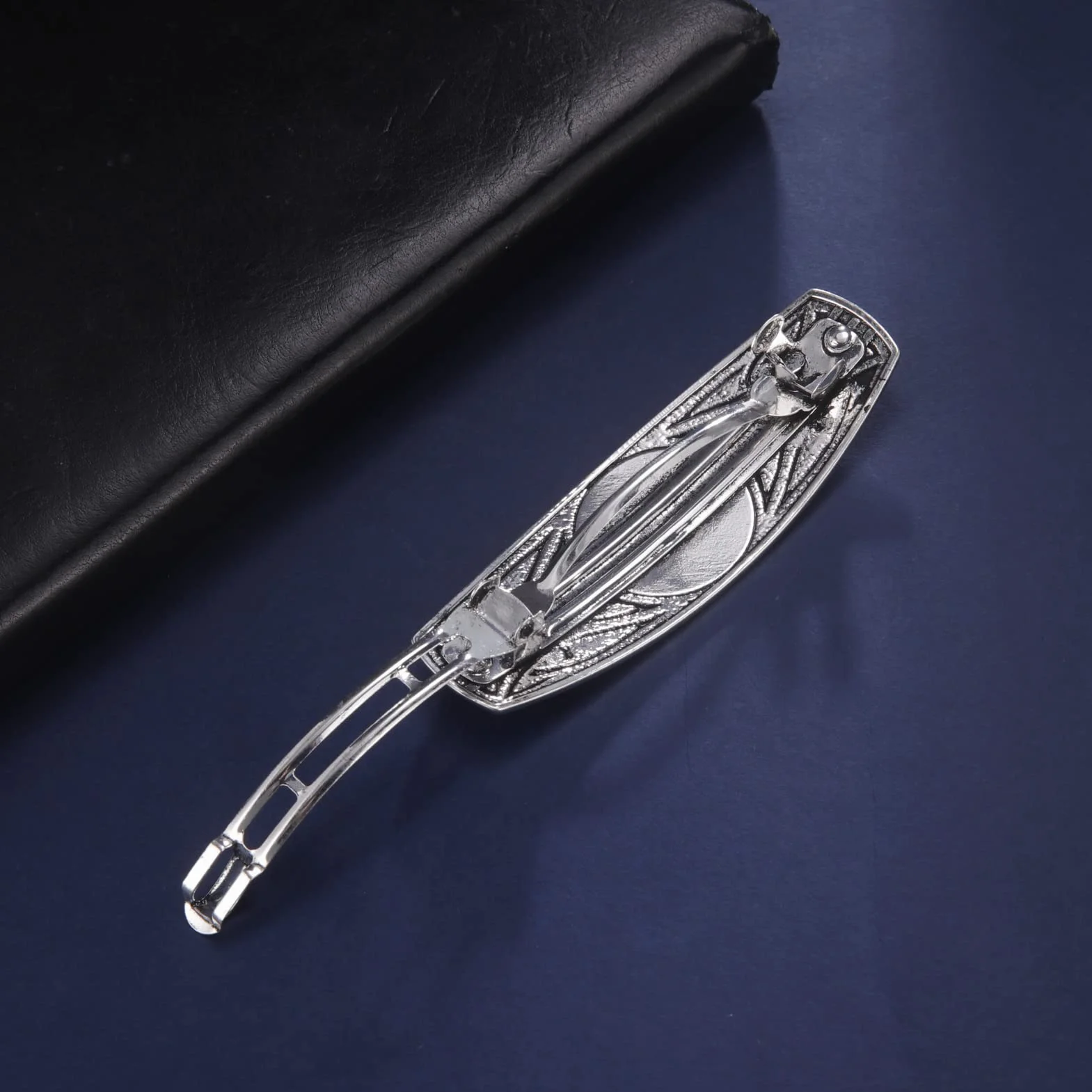 KKJOY Metalowa spinka do włosów z celtyckim węzłem, vintage, ręcznie wykonana, akcesoria ślubne, dla kobiet, dziewcząt, węzeł czarownic
