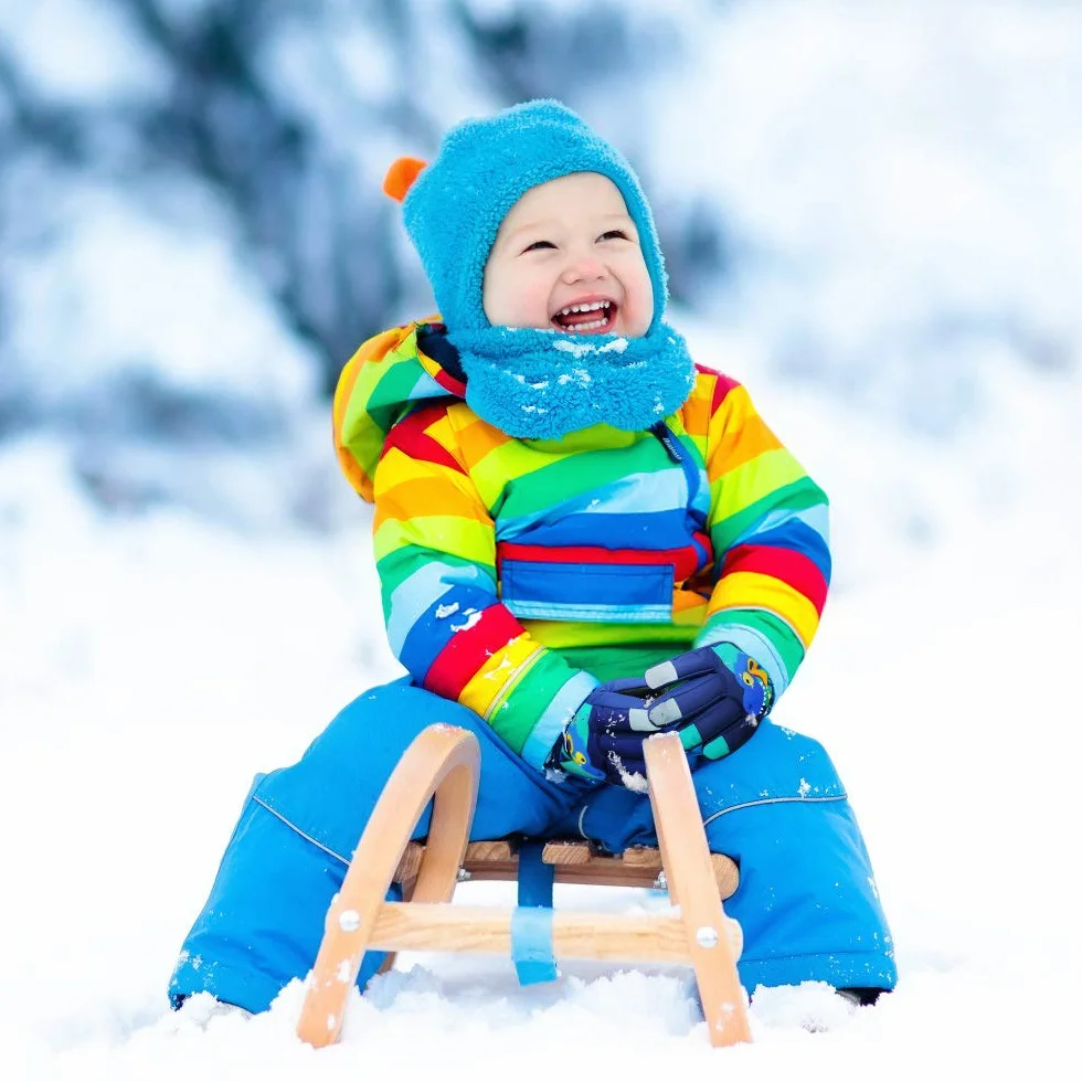 QKURT Dziecięce rękawice narciarskie, snowboardowe, rękawice śniegowe, wodoodporne i wiatroszczelne, zimowe rękawiczki dla dziewcząt i chłopców, do jazdy na nartach, snowboardzie, do biegania,