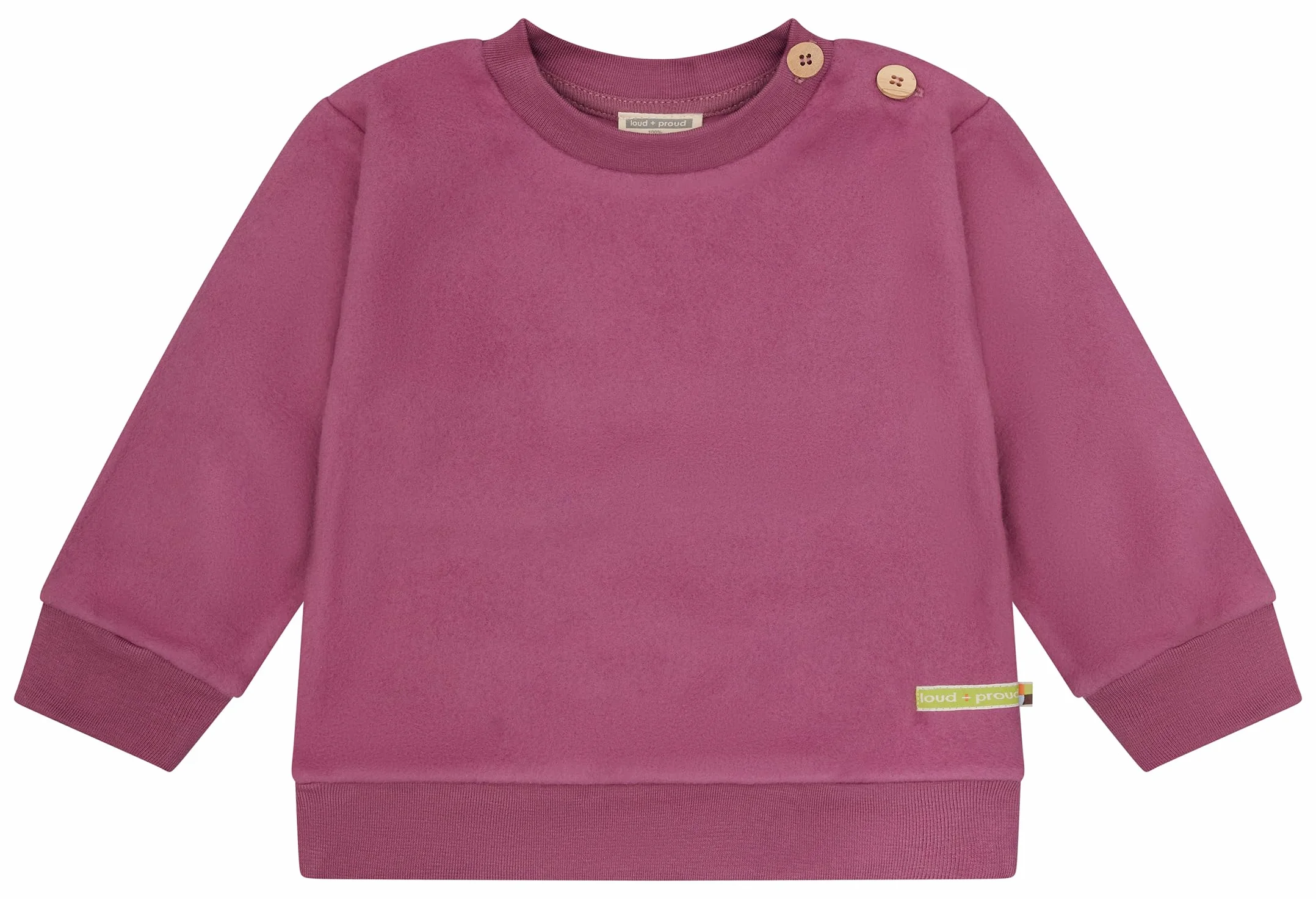 loud + proud Bluza sportowa Dziewczynki Fleece, Gots Zertifiziert
