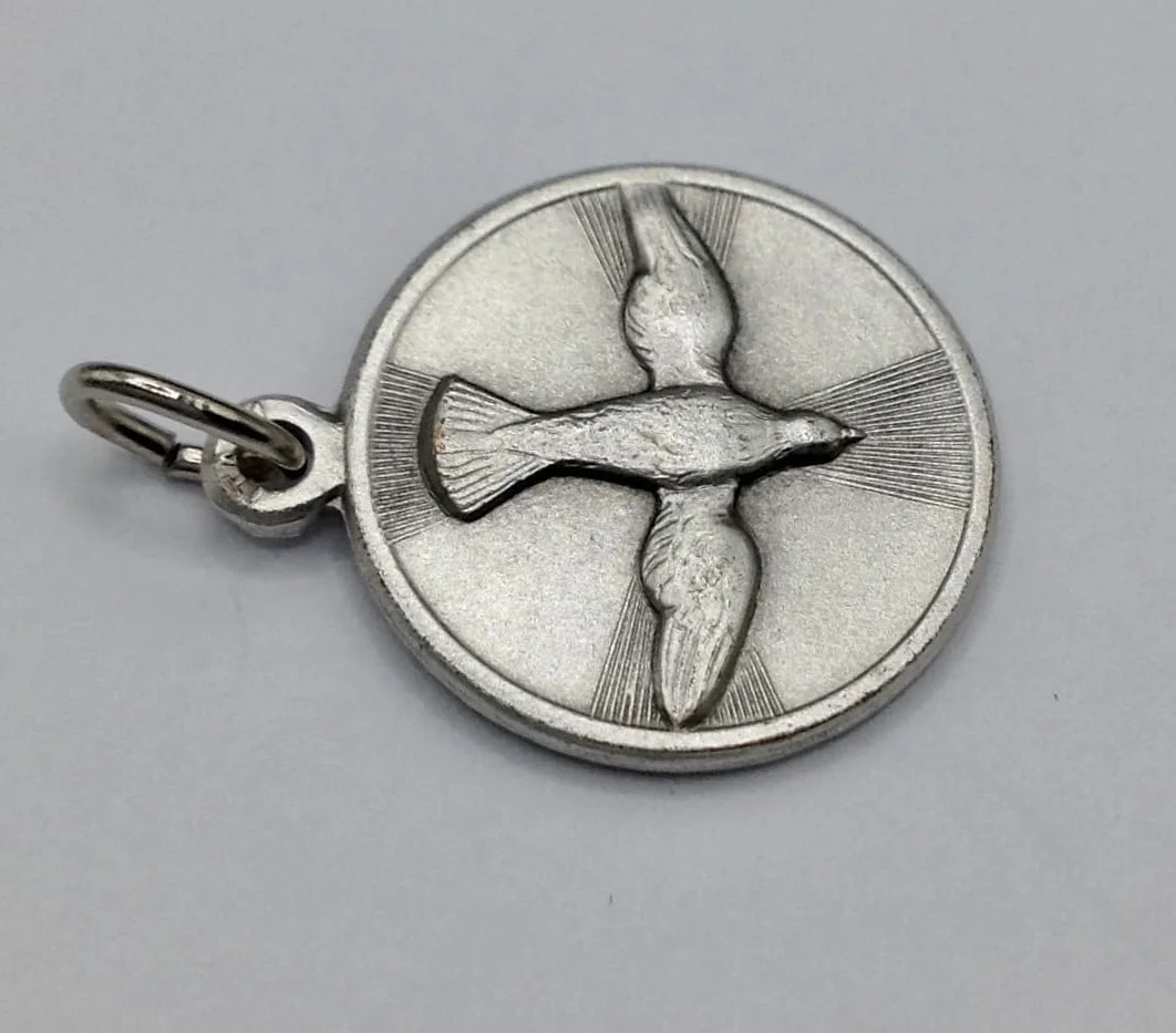 MEDAL DUCHA ŚWIĘTEGO (GOŁĄB DUCHA ŚWIĘTEGO) - MEDALE ŚWIĘTYCH PATRONÓW - 100% WYKONANE WE WŁOSZECH