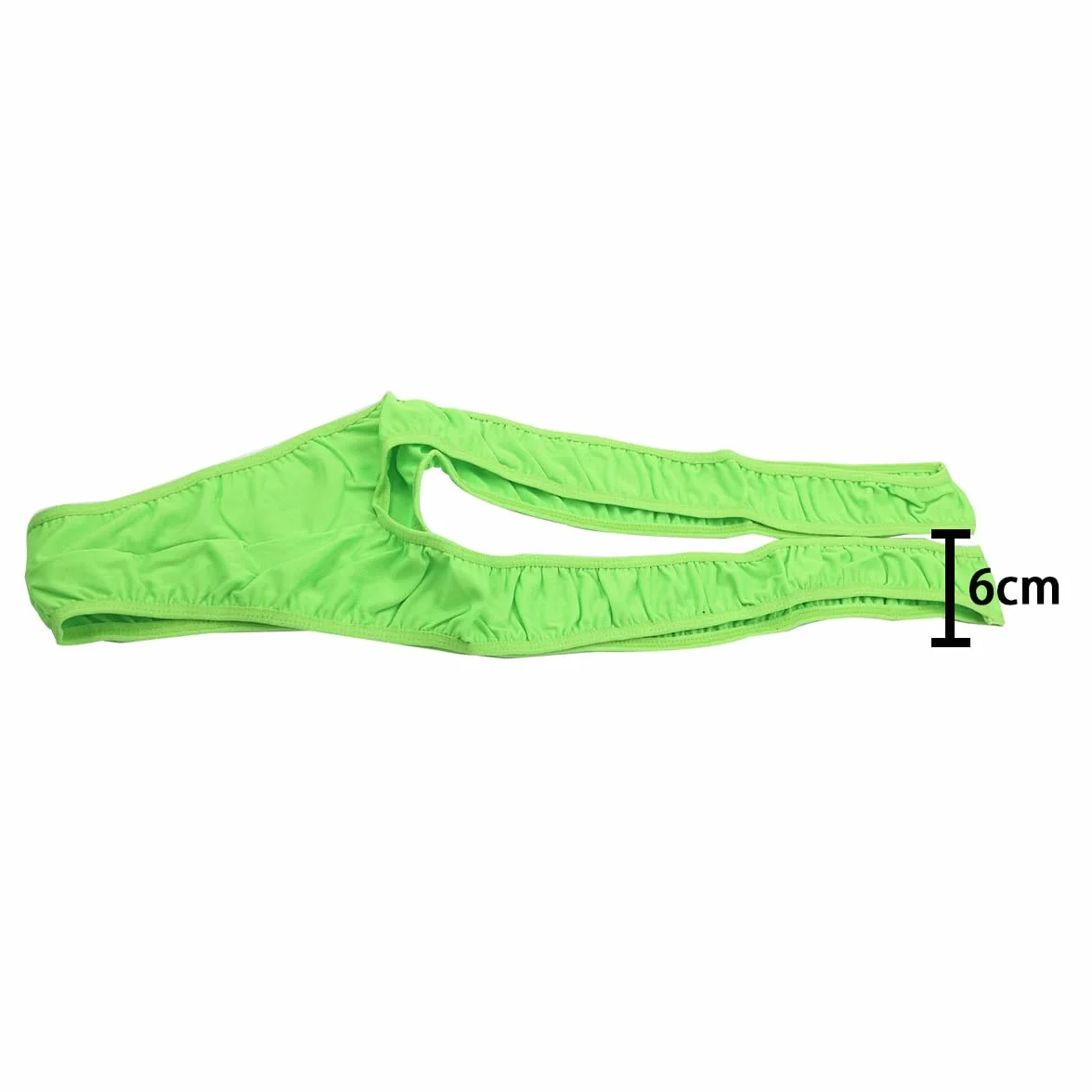 V-Shaped Suspender Thong Swimsuit Men's V-Back Sexy Suspender Swim Body Men's Novelty Stag Fancy Dress Costume (zielony)