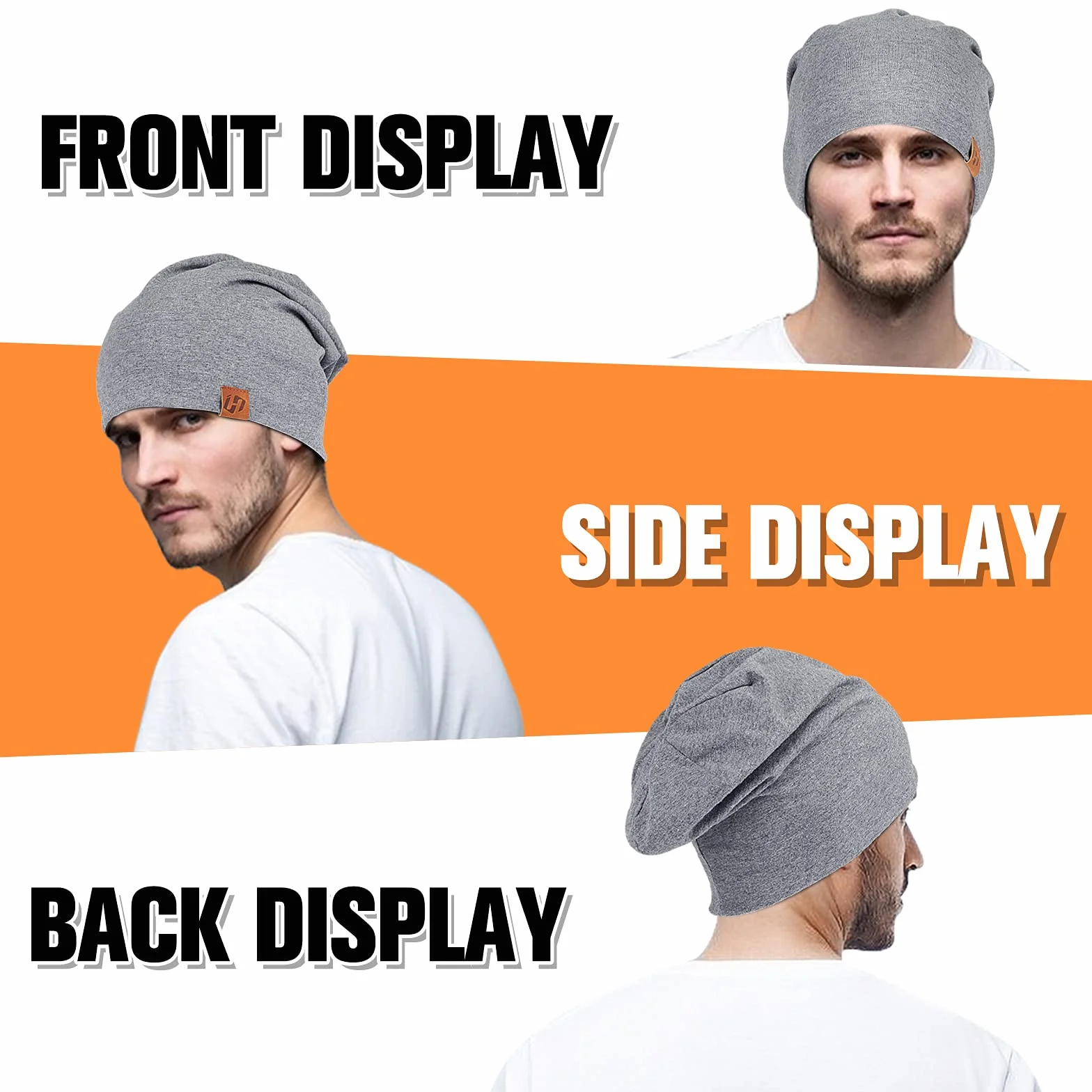 HASAGEI Czapka damska, lekka, miękka, uniseks, elastyczna czapka beanie, na wszystkie pory roku