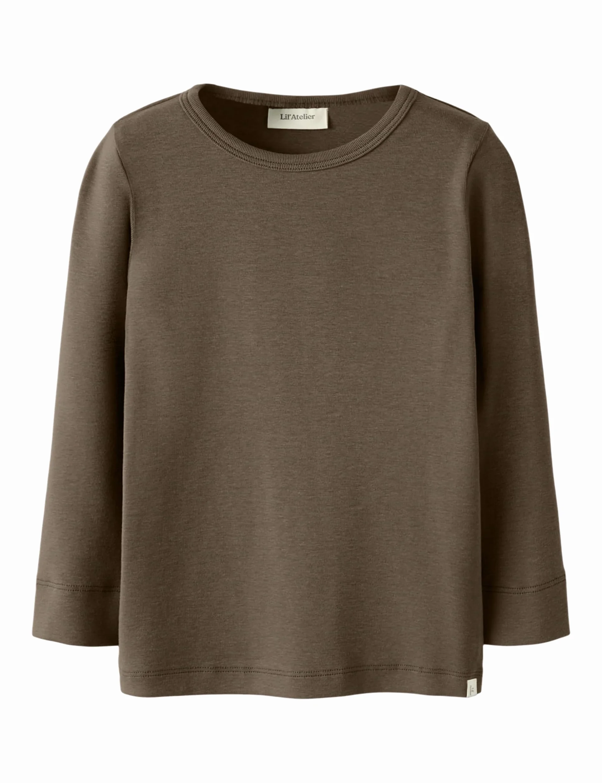 Nmngayo Ls Slim Top Lil Noos, shitake, 122-128