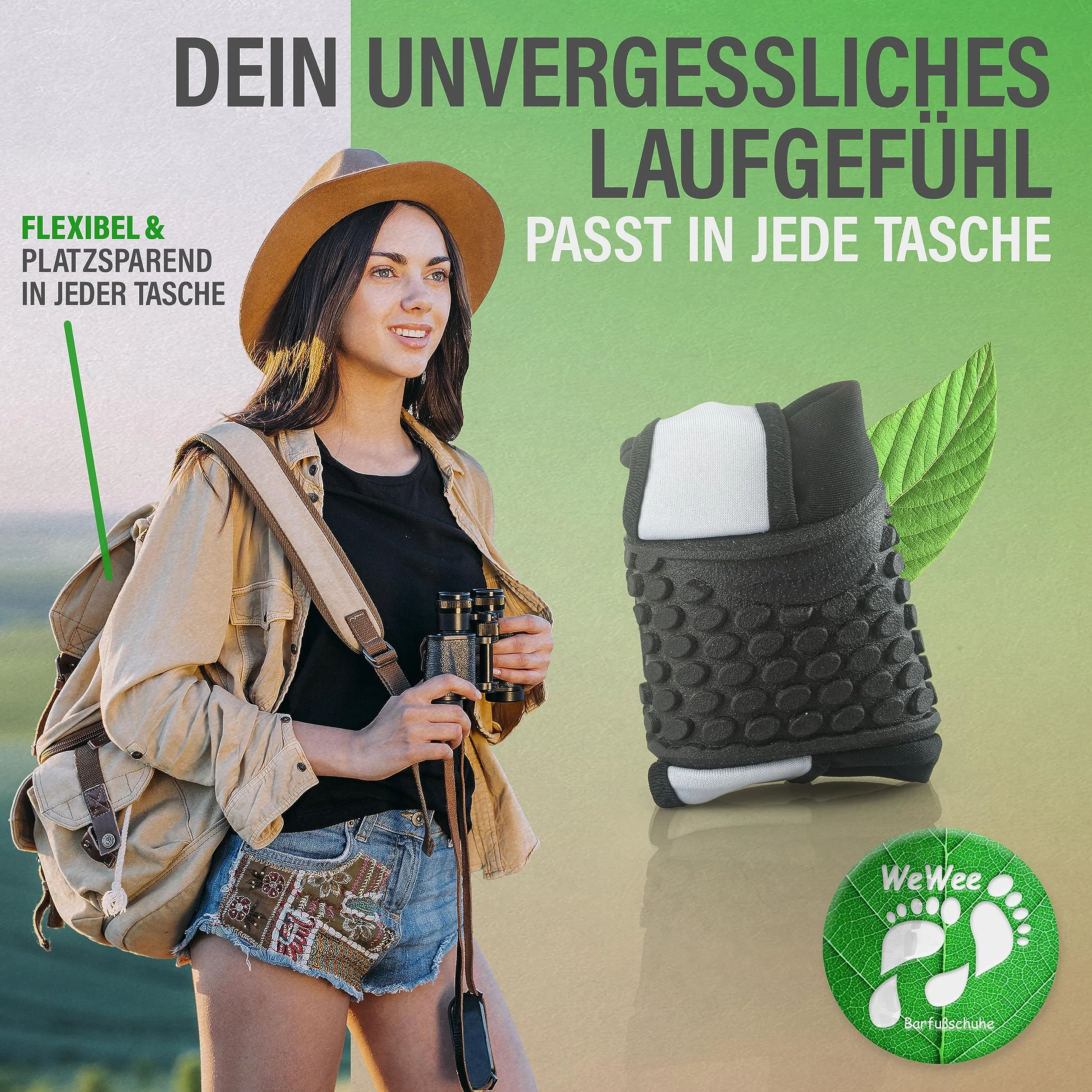 zdrowe, uniwersalne buty do zakładania na bose stopy, damskie – wszechstronne minimalistyczne buty z neoprenu, baleriny